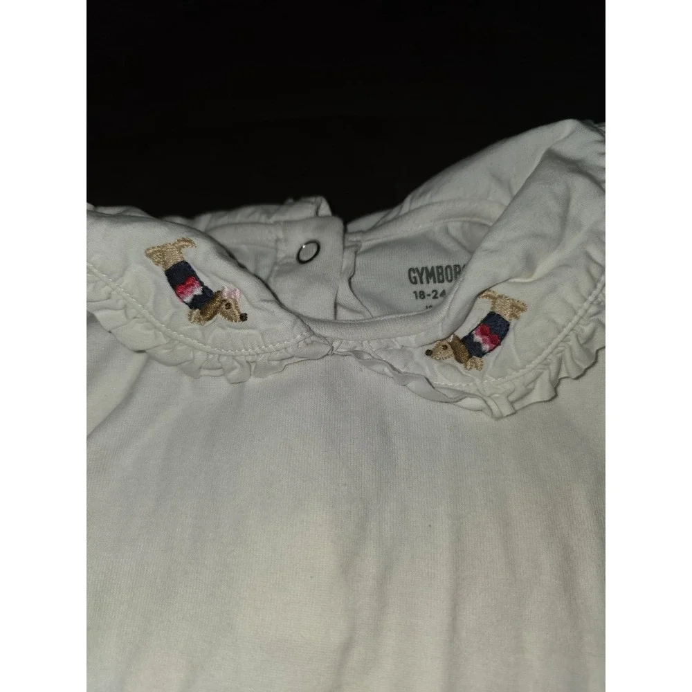 Gymboree puppy school collared one piece bodysuit dog size 18 24 months